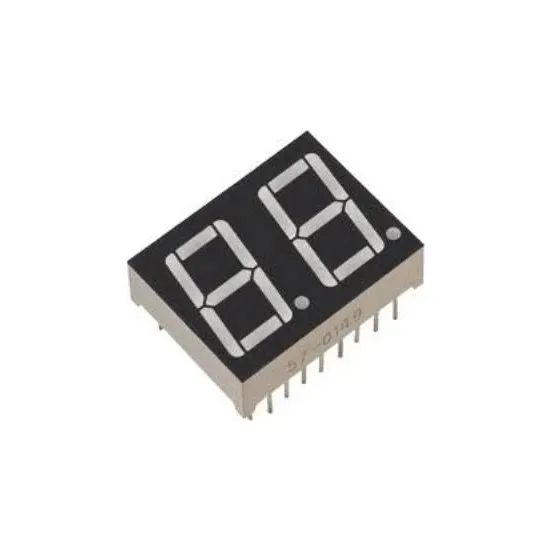 0,51 tommers dobbelt siffer 7 segment SMD LED -skjerm